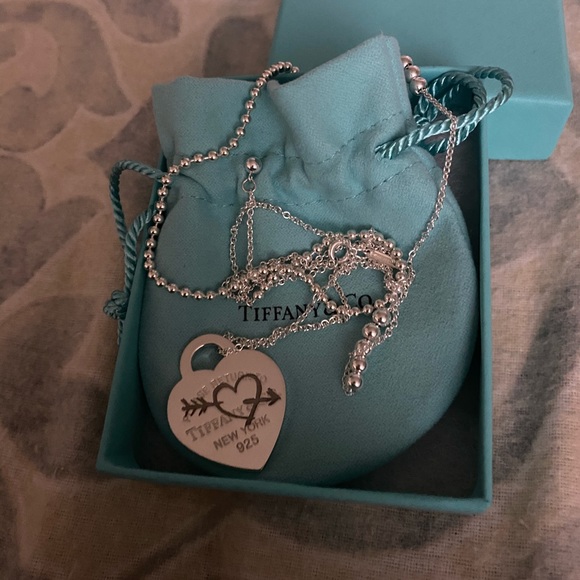 Sterling silver large heart pendant - Picture 3 of 4